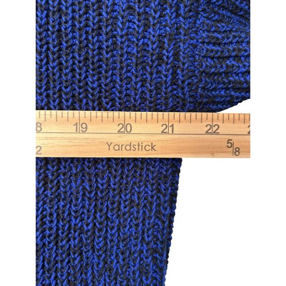 Lane Bryant Top Size 18/20 Blue Scoop Neck Strappy Back Long Sleeve Sweater - Picture 7 of 9